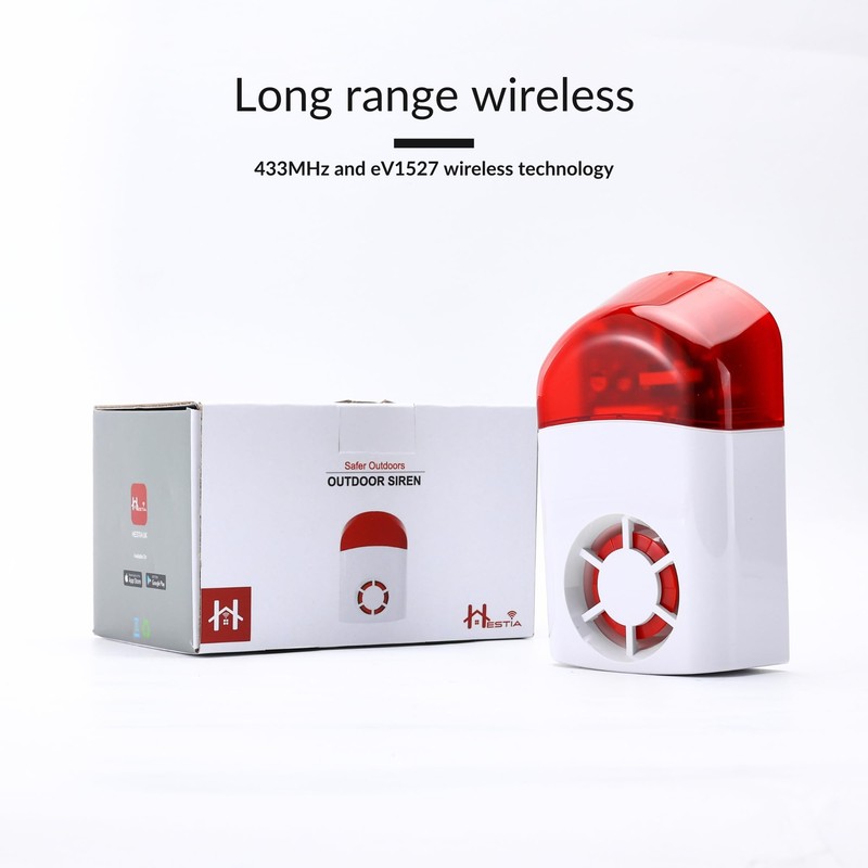 HESTIA Mains Powered Indoor Outdoor Siren for SAFE-TECH Smart Home