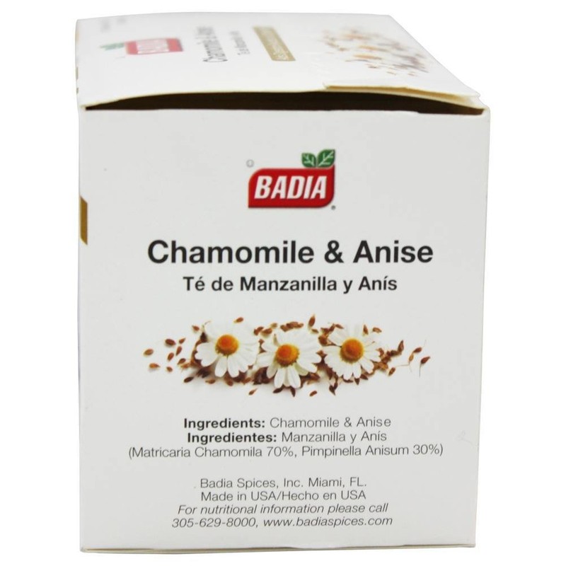 BADIA Tea Chamomile and Anise 25 BG 2 Pack
