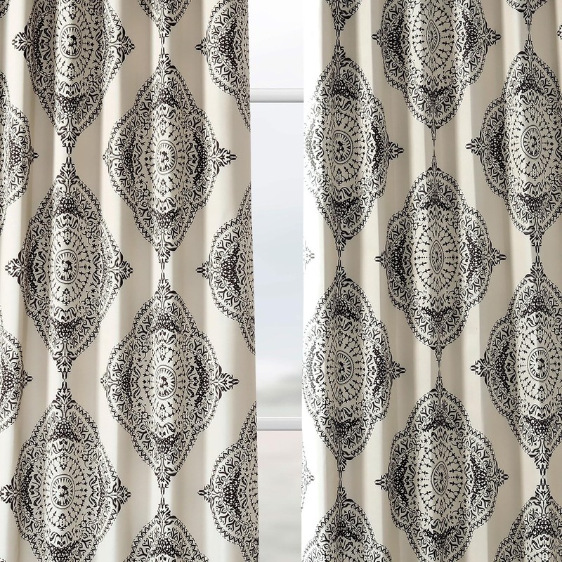 HPD Half Price Drapes Printed Room Darkening Curtains for Bedroom,