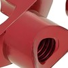 Brake Cable Adjuster Set Aluminium Red Universal Wing Nut Pulley