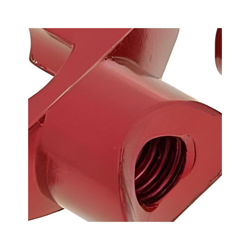 Brake Cable Adjuster Set Aluminium Red Universal Wing Nut Pulley