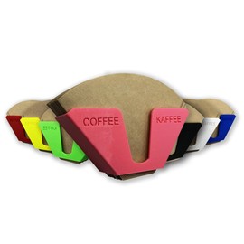 Coffee Filter Holder Stand for Coffee Filter Storage Wall Holder Paper Filter (Pink)