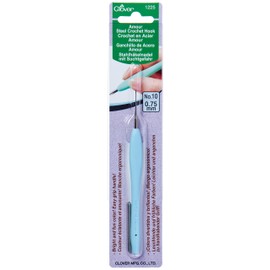 Clover Amour Crochet Hook, 0.75 mm Size