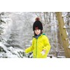 MAILEKT 3-in-1 Children's Winter Hat Scarf Gloves Set, black