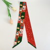 QTMY 4 Pack Christmas Purse Scarf for Bags Silk Head