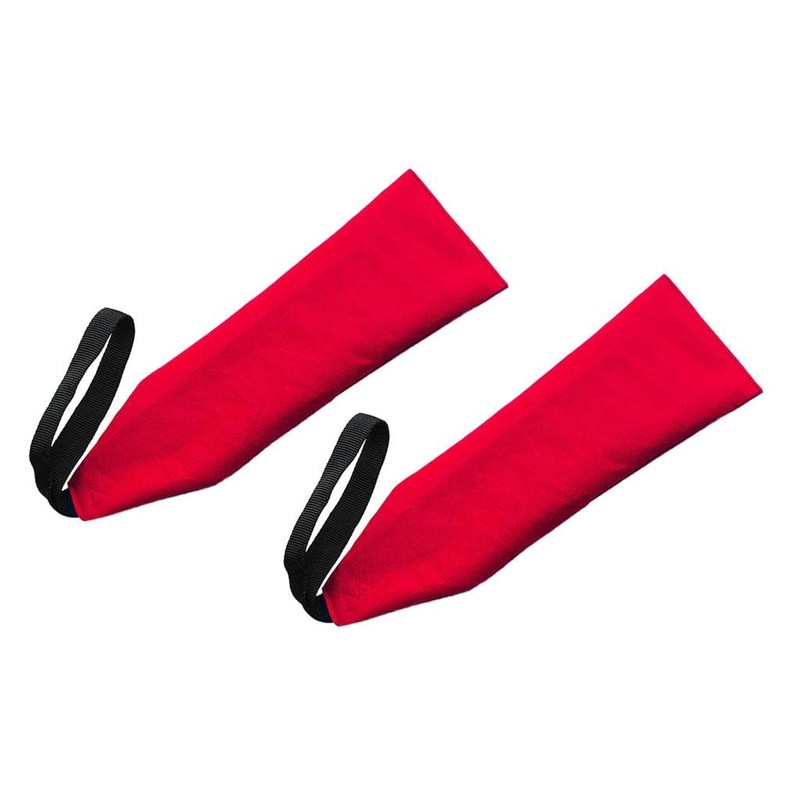 2Pcs Safety Flag Canoe and Kayak Long Load Red -