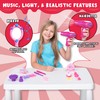 JOYIN 17Pcs Girls Beauty Salon Set, Pretend Play Doll Hair