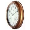 Infinity Instruments Craftsman 18 inch Copper Petina Outdoor Clock Thermometer