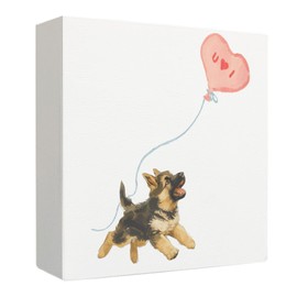 German Shepherd I Love You Wooden Box Sign, German Shepherd Gifts for Women, Valentines Day Gifts for Her Girlfriend, Valentines Day Wood Signs for Home Desk Shelf Table Decor, 5x5 Inch