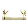 Stainless Steel Kung Fu Man Book Ends Heavy Duty Bookend