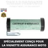 Discreet Motorcycle Vignette Holder 5x2cm (2024) Mini Size Insurance Holder