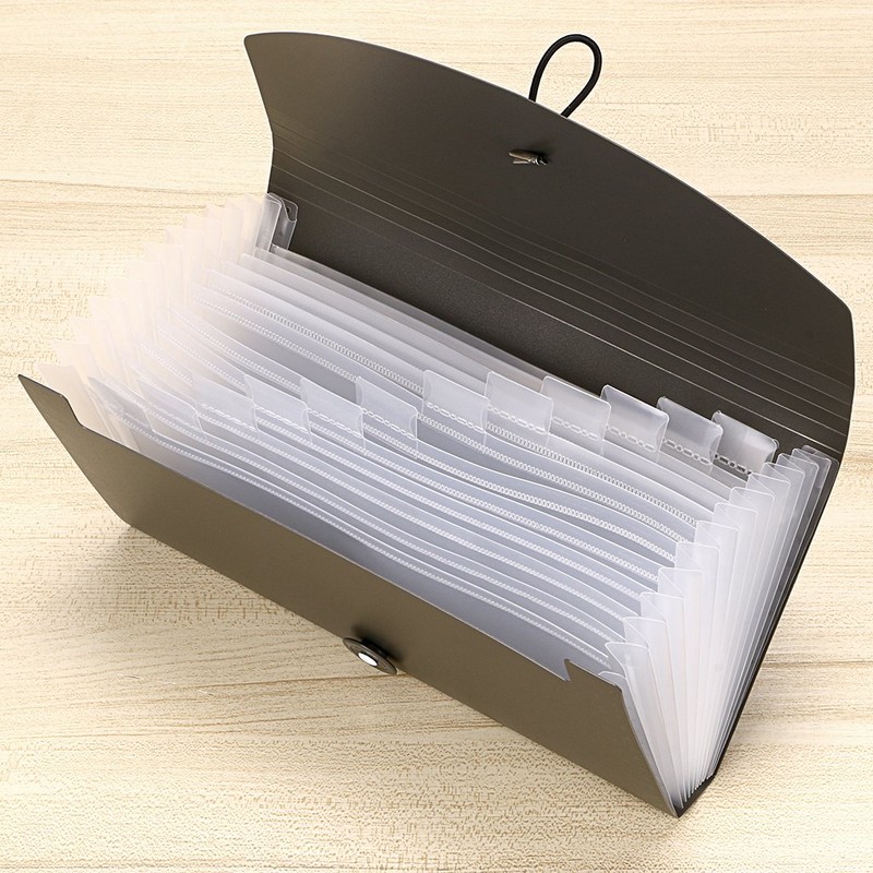 JuxYes 13 Pockets Expanding Accordion File Folder Expandable File Organizer
