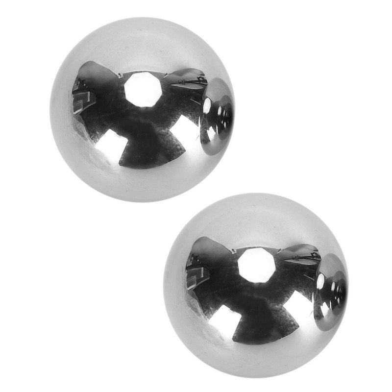 1 Pair Baoding Balls 3.5cm Diameter Stainless Steel Hand Balls