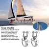 2PCS Snap Shackle 316 Stainless Steel Quick Release High Strength