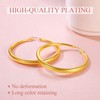 FindChic Hoop Earrings for Men and Women Round Twisted Earring