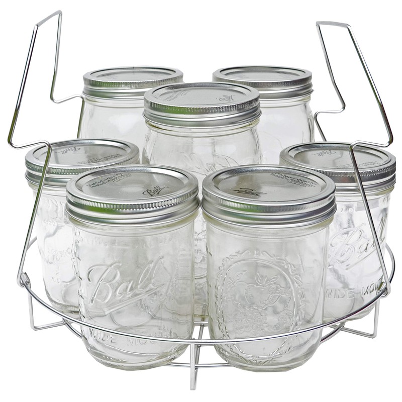 Blimber Stainless Steel Canning Rack Contoured Steel Handles Rack Non-Rusting