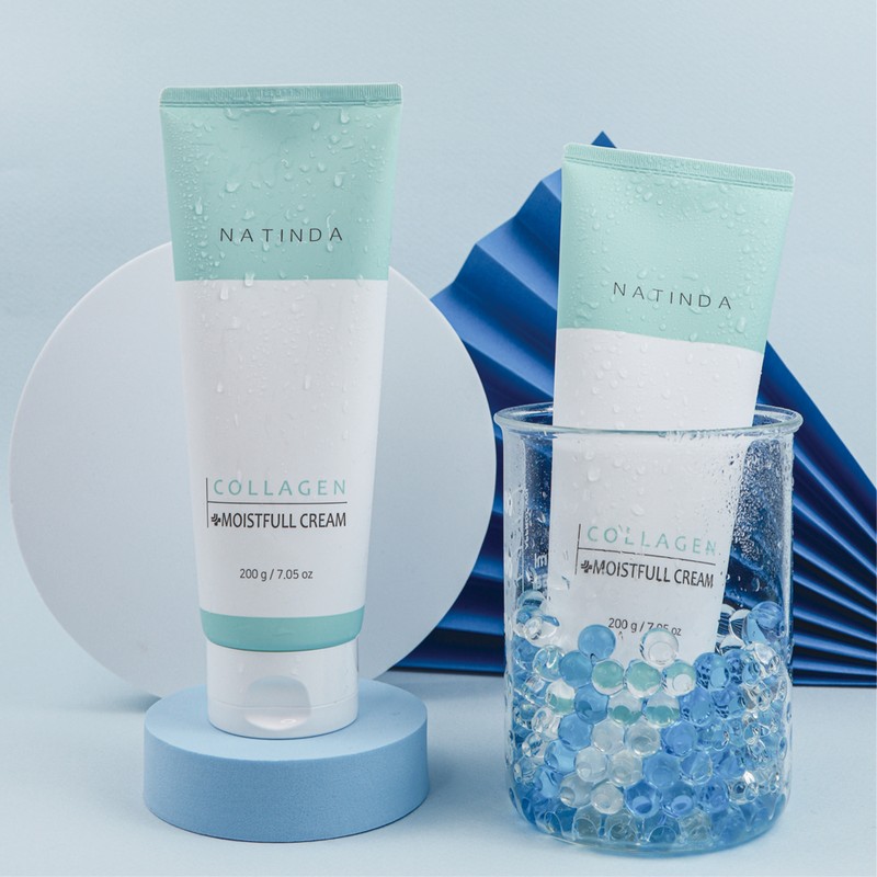 Natinda [2 items] Natinda Collagen Moisture Filling Cream 200g Peptide