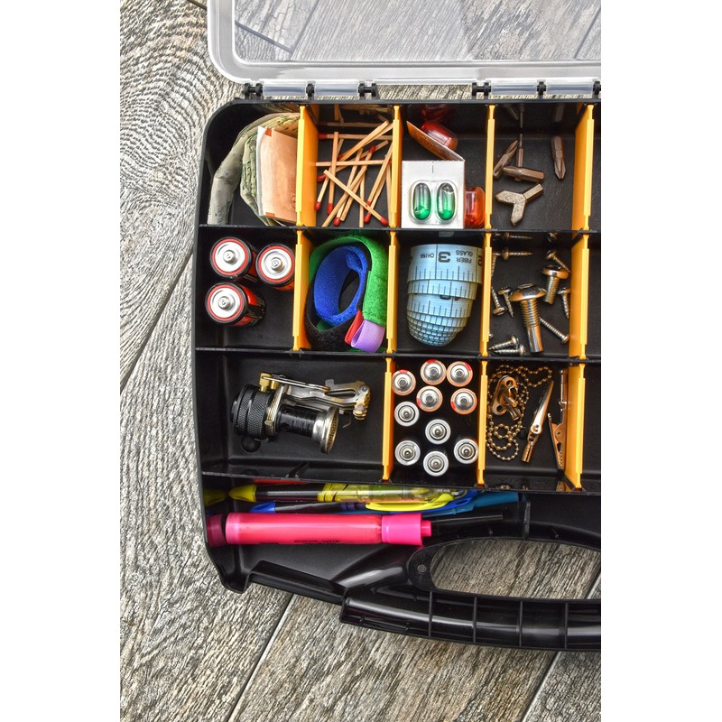 SE 21 Multiple Compartment Storage Container with Lid - 87119DB