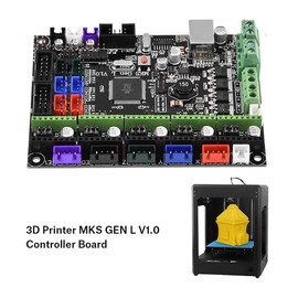 3D Printer GenL V1.0 Controller Board, Integrated Mainboard Motherboard Compatible with Ramps1.4, Supports TMC2100 8825 Driver, LCD2004 LCD12864 TFT28 TFT32