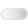 vidaXL LED Bathroom Wall-Mounted Mirror with Oval Shape and Integrated