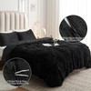 CHOSHOME CHOSHOME Plush Shaggy Duvet Cover Twin Size, 3 PCS