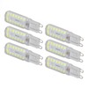 6pcs G9 LED Bulbs 7W Dimmable 360° Illumination Replacement Light