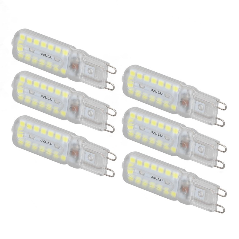 6pcs G9 LED Bulbs 7W Dimmable 360° Illumination Replacement Light