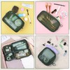 Puchifoda 8 Pcs Mesh Makeup Bag Nylon Zipper Pouch Clear