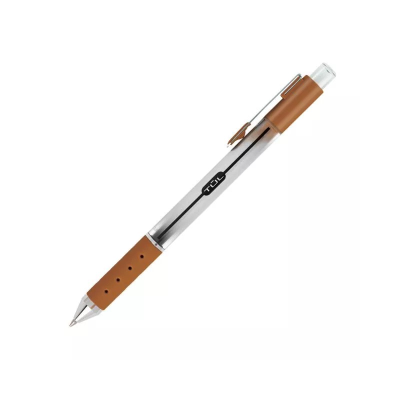 Tul Retractable Gel Pens, Bullet Point, 0.7 mm, Gray Barrel,