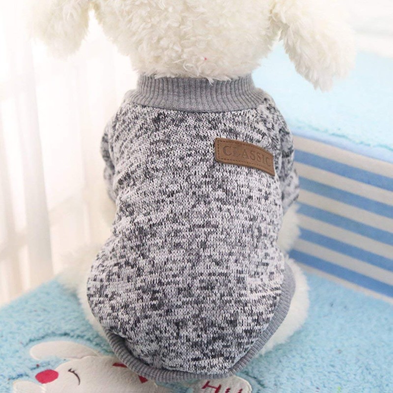 Idepet Pet Dog Classic Sweater, Fleece Coat for Small,Medium Dog,Warm