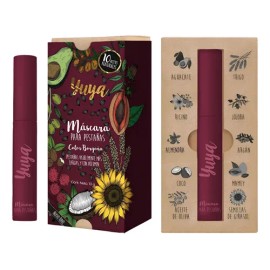 Yuya-máscara De Pestañas 10 Aceites Naturales-color Borgoña