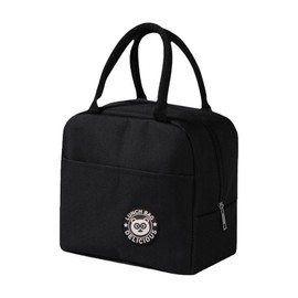 Zemcxney Lunch Bag Lunch Box for Women Men Adult Reusable Insulated Lunch Tote Bag Small Leakproof High Capacity Thermal Cooler Sack Food Lunch Containers for Travel Work Picnic-Black