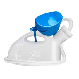 OOCOME Urine Bottles for Men and Women, Unisex Urine Bottle, Portable Travel Urinal Bottles, Leak-Proof, 2000 ml, Camping Toilets for Adults (White)