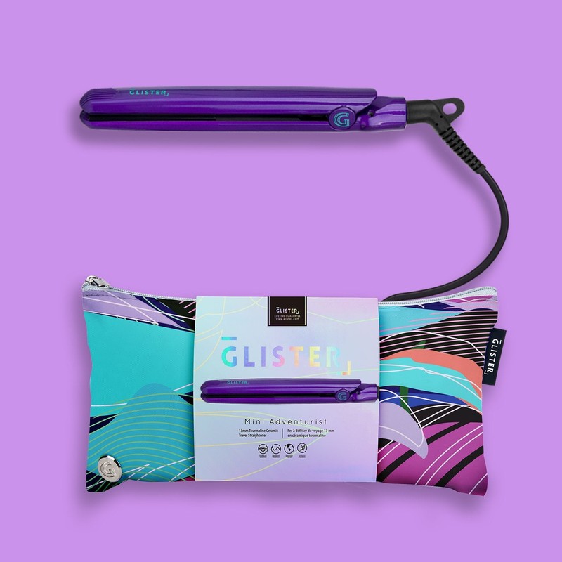 Glister Mini Travel Tourmaline Straightener 13mm - Ultra Violet