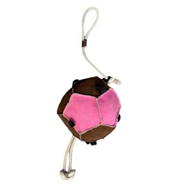Equipride Horse Relax Toy Made on Leather for Stable Outdoor Play Ball (Pink/Brown, 27")
