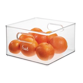 The Home Edit by iDesign 18-Piece Pre-printed Handwritten Script Clear Labels for Kitchen Refrigerator