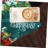 SHOWERORO Oilproof Tablecloth Christmas Table Cover Waterproof Vinyl PVC for