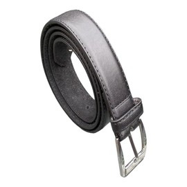 Men's Leather Lined Trouser Belt, 1" Wide, Great for Everyday Use, Classic Belts for Men (BLACK, XXL)