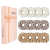 12-Piece Plush Scrunchies Hair Ties for Women