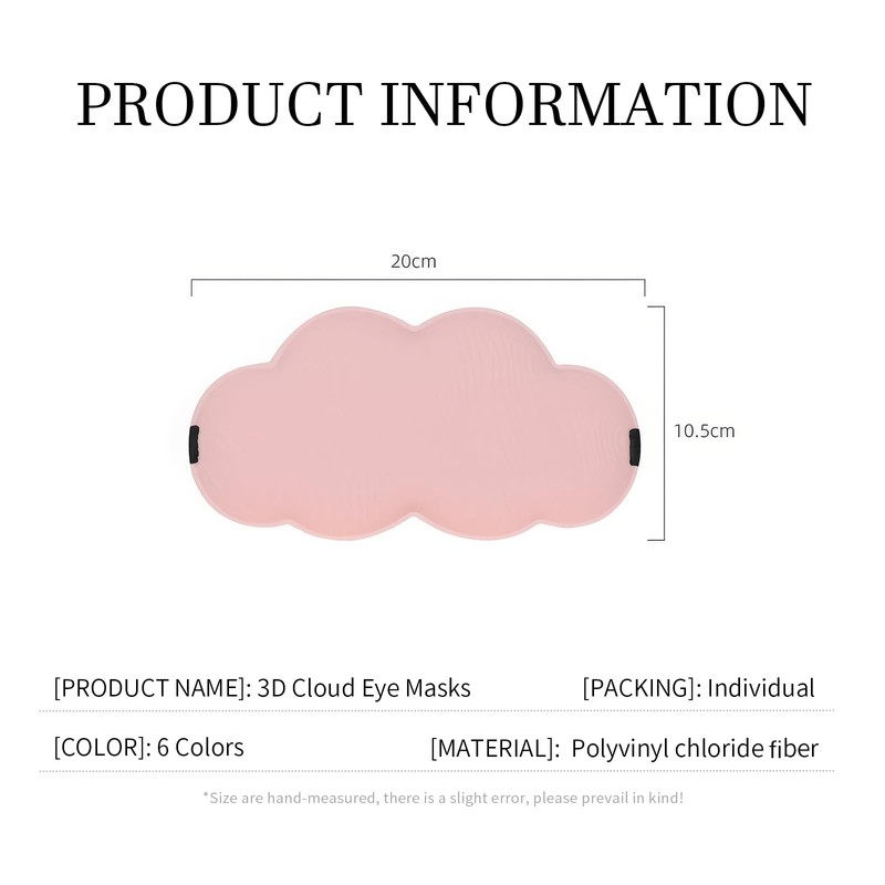 Qwesure Xixi 3D Cloud Eye Mask Breathable Slow Rebound No