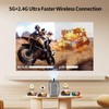 Auto Focus Projector, Native 1080P Projector 4K Supported, 5G WIFI