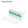 sourcing map 10pcs PCB Drill Bit Set 1/8" Shank 2.5mm