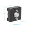 CAMVATE 3/8"-16 Cold Shoe Mount Adapter with Positioning Pins Compatible