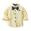 FAXSON Little Boys Gentleman Outfit Baby Boys Long Sleeve Bow