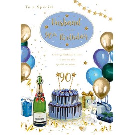 To a very Special Husband 90th Birthday Card