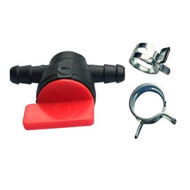 494768 698183 1/4 "Fuel Shut-Off Valve with clamp, Suitable for Lawn Tractor, Compatible with 5019H 5019K 493960 698183 698181 697947 9494768 Small Engine Lawn Mower