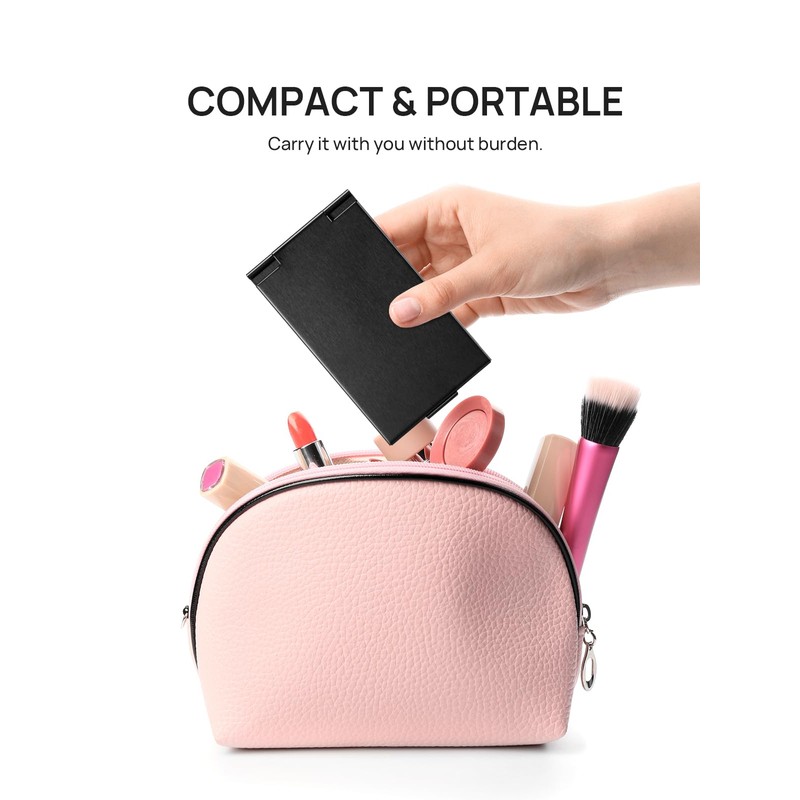 MIRRORNOVA Portable Folding Mirror, Ultra-Slim Durable Makeup Tabletop Mirror for