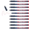 edding 1800 profipen - red - 10 pens - line
