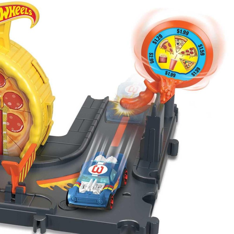 Hot Wheels Mattel City Speedy Pizza Pick-Up/from Assort