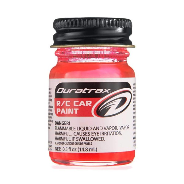 Duratrax Polycarbonate Radio Control Vehicle Body Paint, 0.5 Fluid Ounces, Fluorescent Red